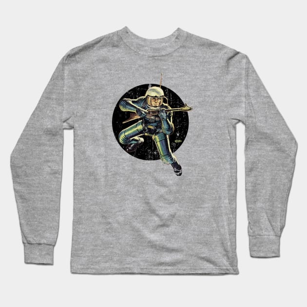 Spaceman-2 Long Sleeve T-Shirt by BonzoTee